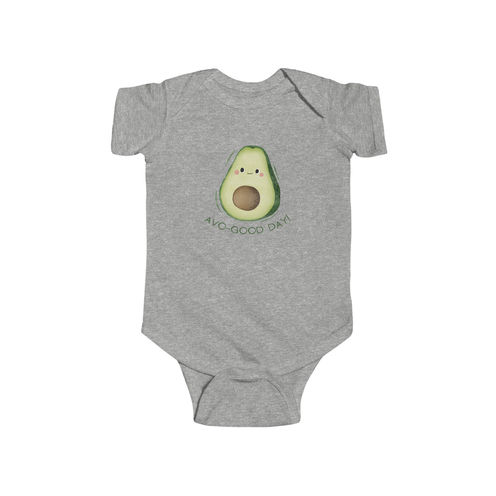 Avo-Good Day Baby Onesie Gray