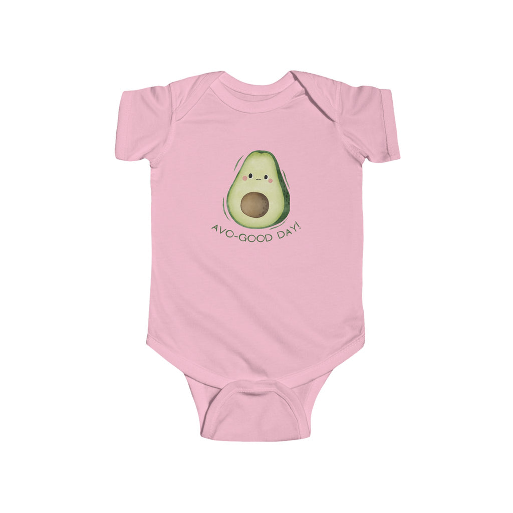 Avo-Good Day Baby Onesie Pink