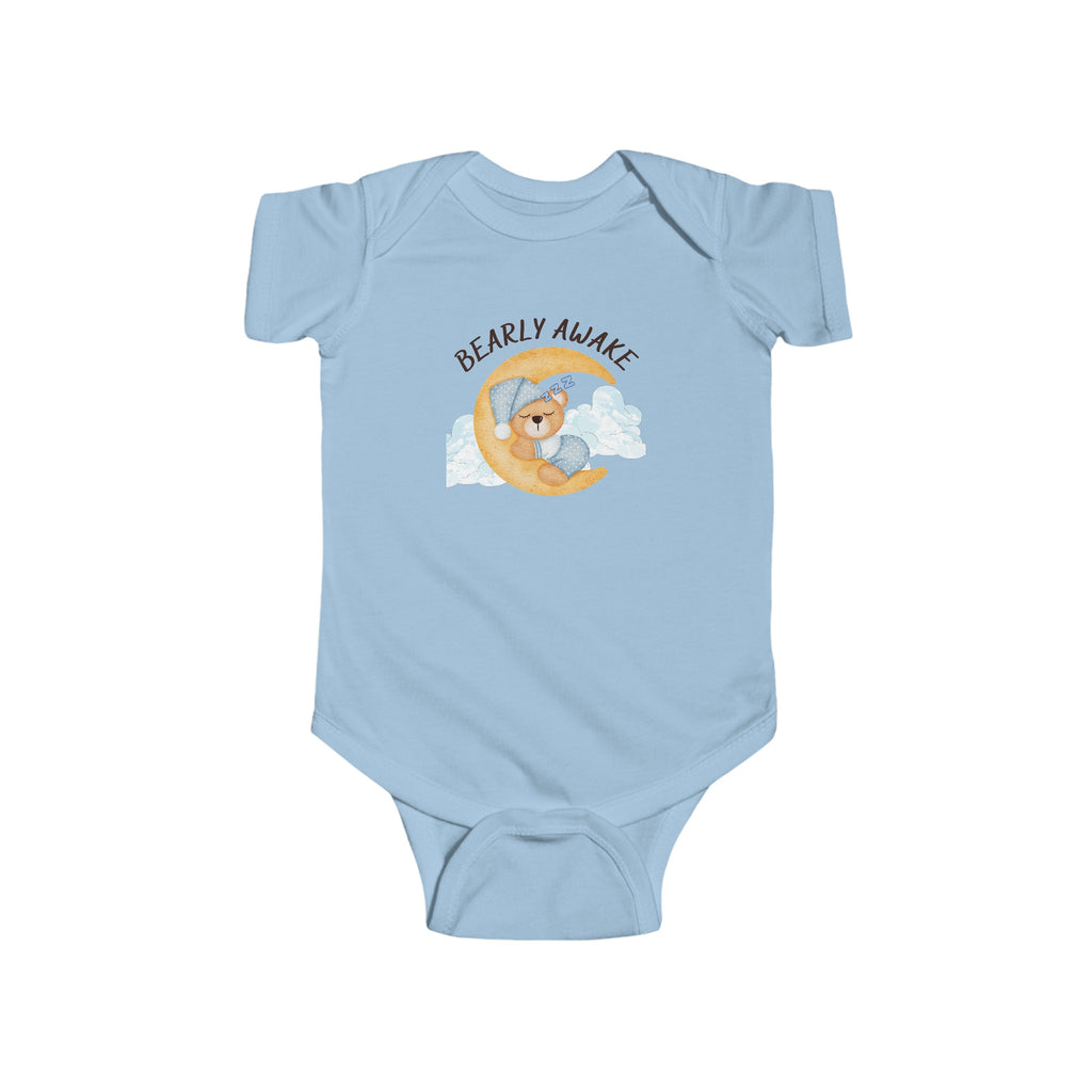 Bearly Awake Baby Onesie Blue