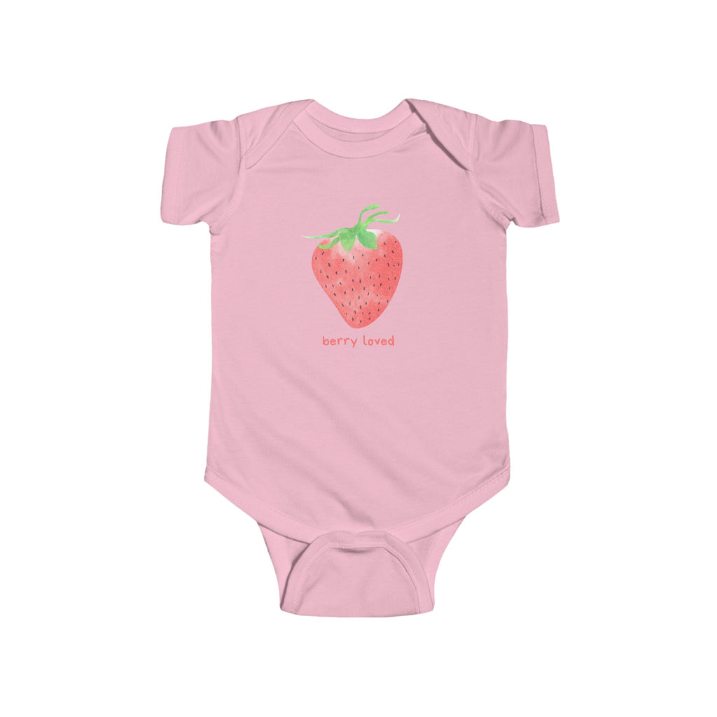 Berry Loved Baby Onesie Pink