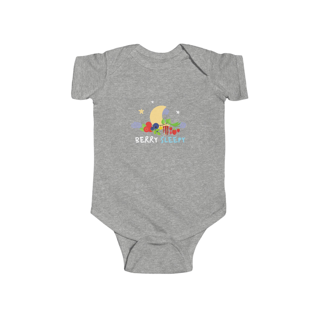 Berry Sleepy Baby Onesie Gray