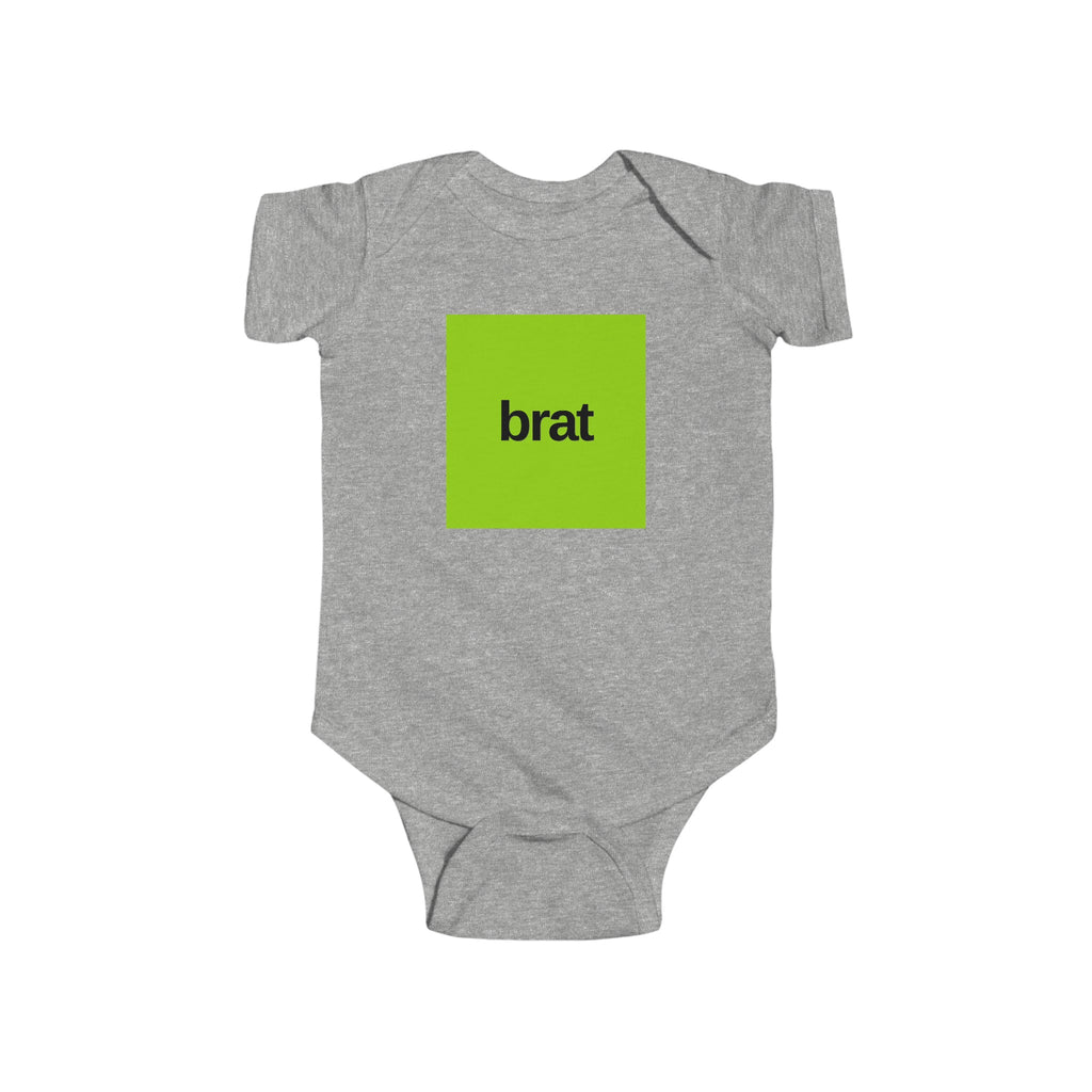 Brat Baby Onesie Gray