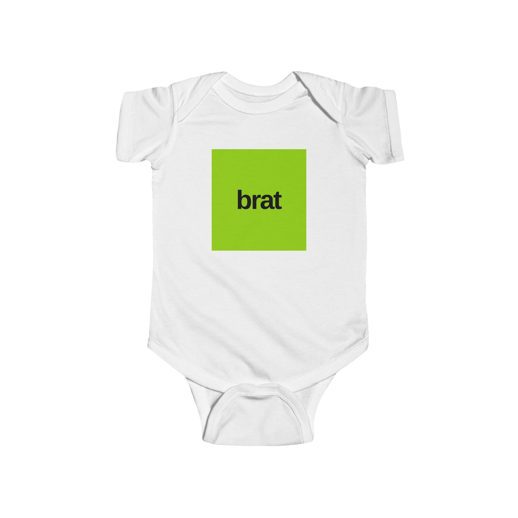 Brat Baby Onesie White