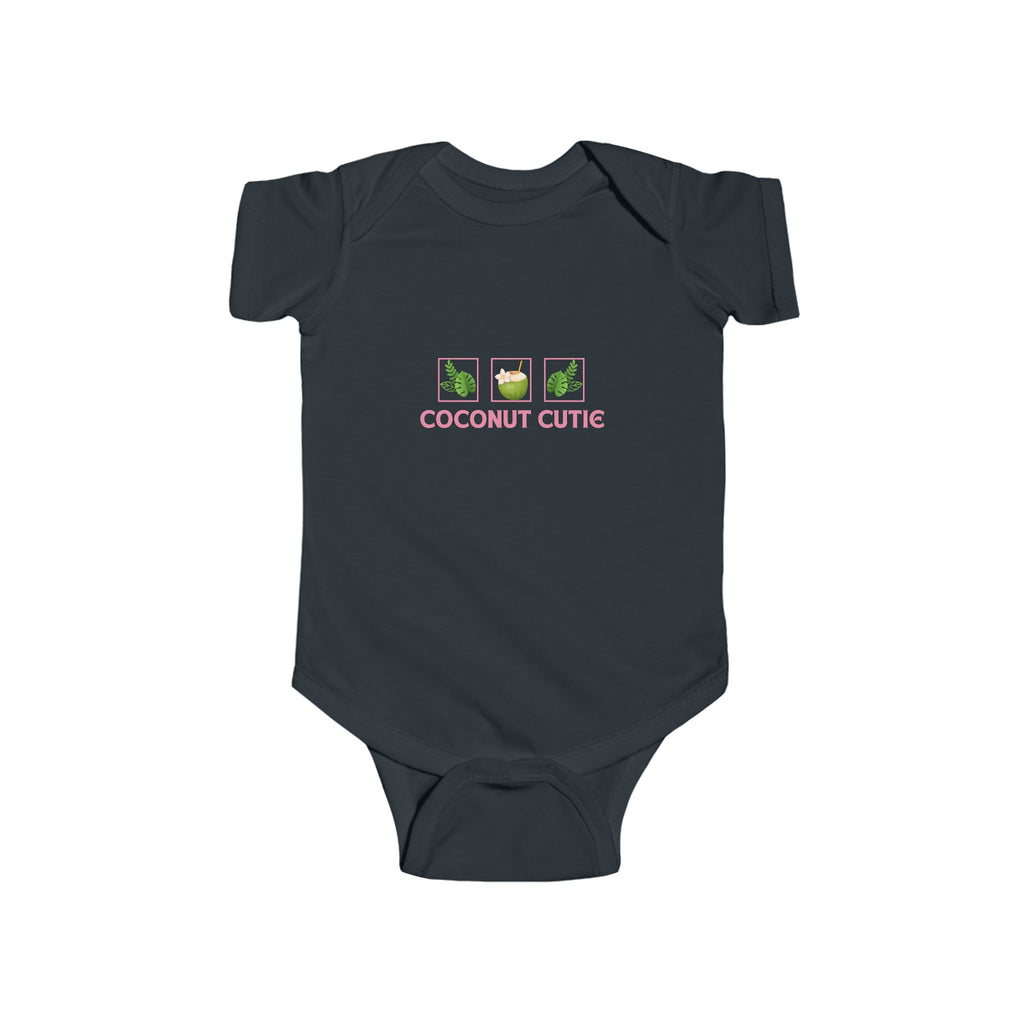 Coconut Cutie Baby Onesie Black