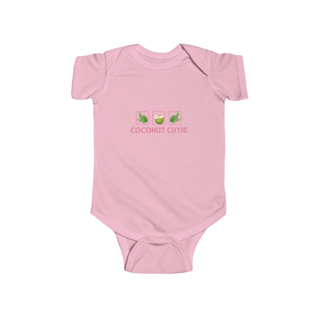 Coconut Cutie Baby Onesie Pink