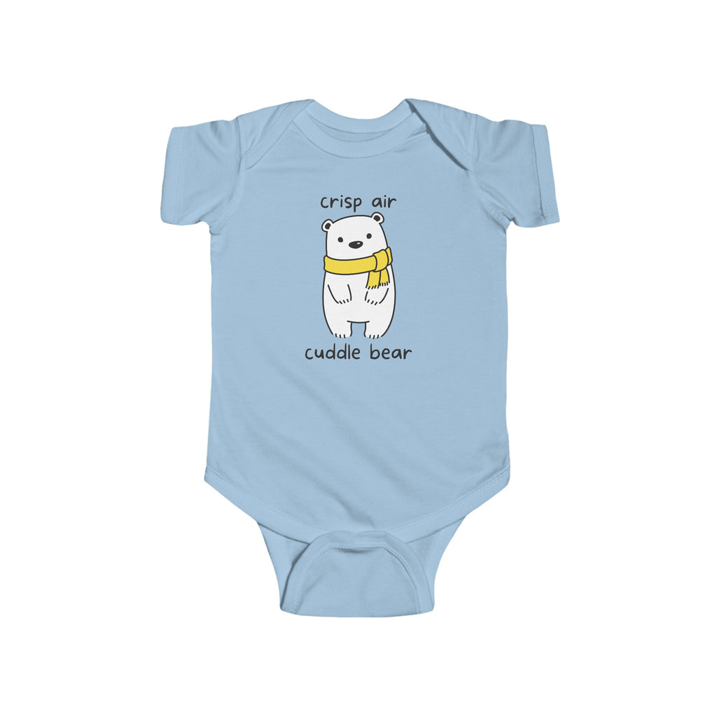 Crisp Air Cuddle Bear Baby Onesie Blue