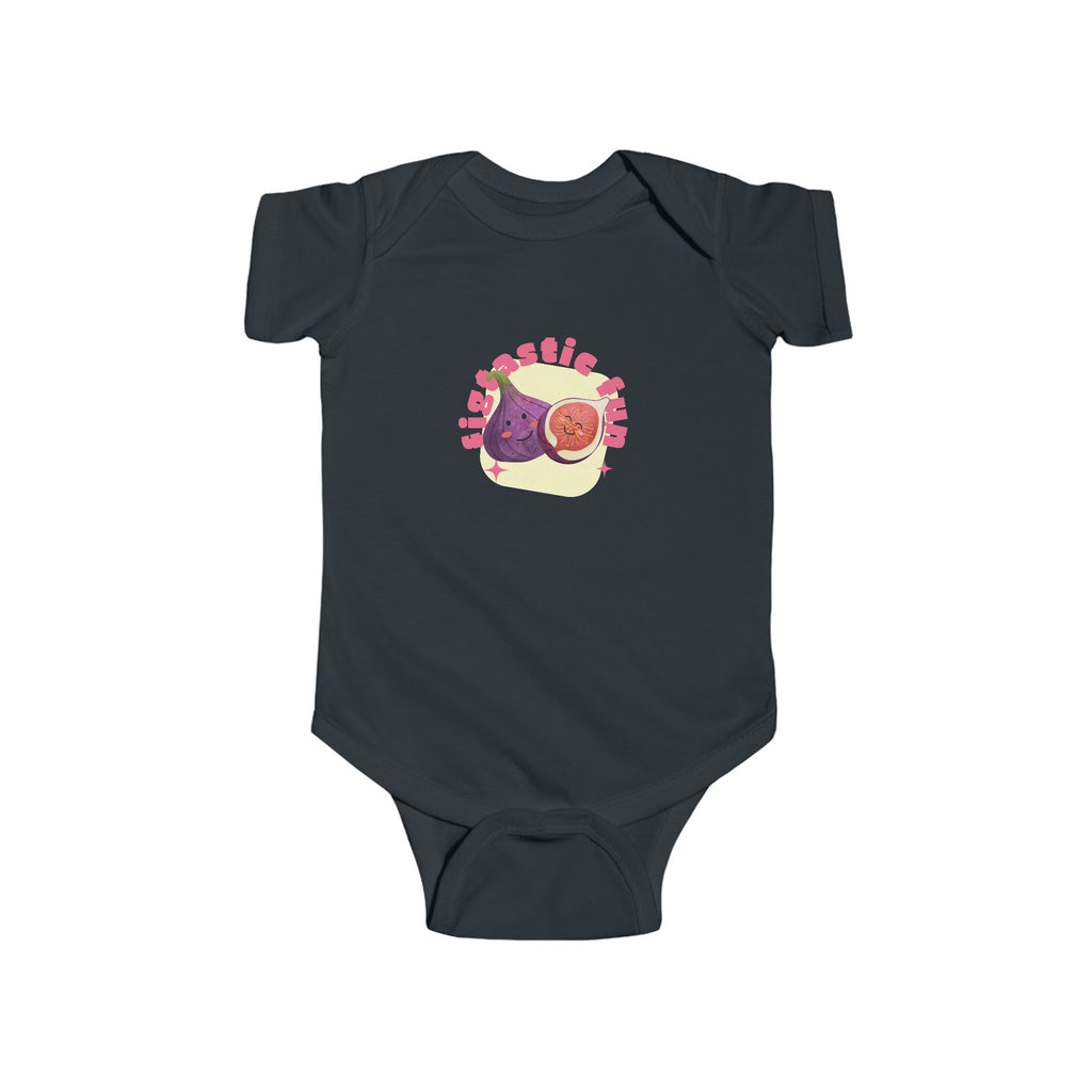 Figtastic Fun Baby Onesie Black