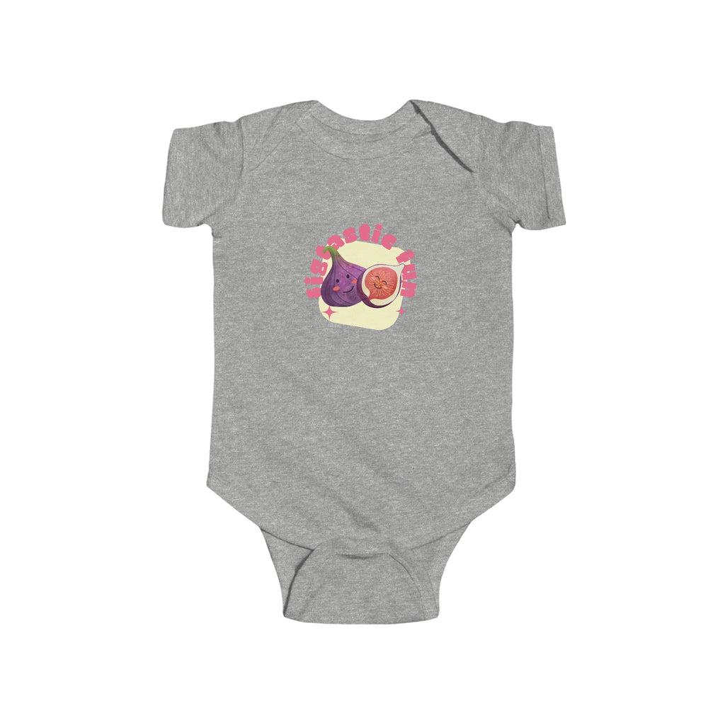 Figtastic Fun Baby Onesie Gray