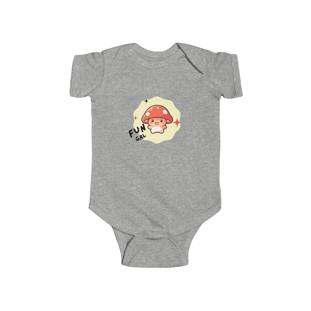 Fun Gal Baby Onesie Gray