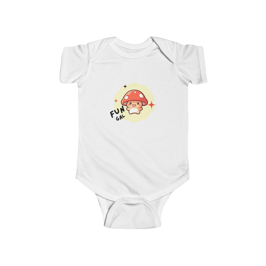 Fun Gal Baby Onesie White