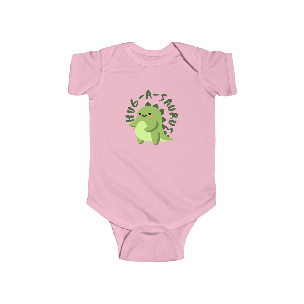 Hug-a-Saurus Baby Onesie Pink