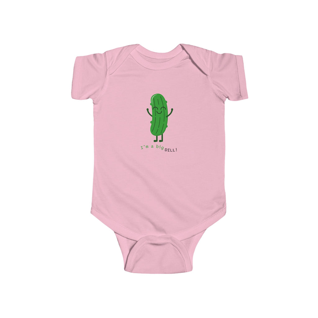 I'm a Big Dill Baby Onesie Pink