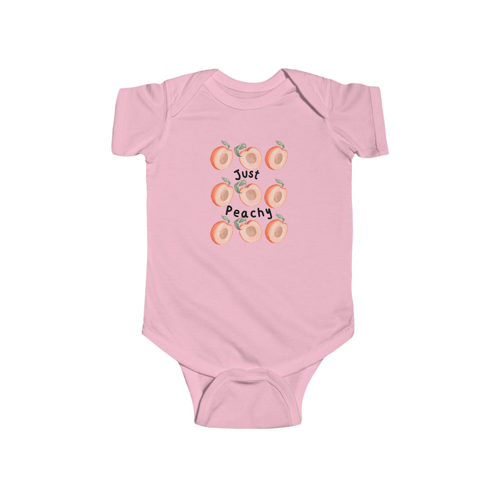 Just Peachy Baby Onesie Pink