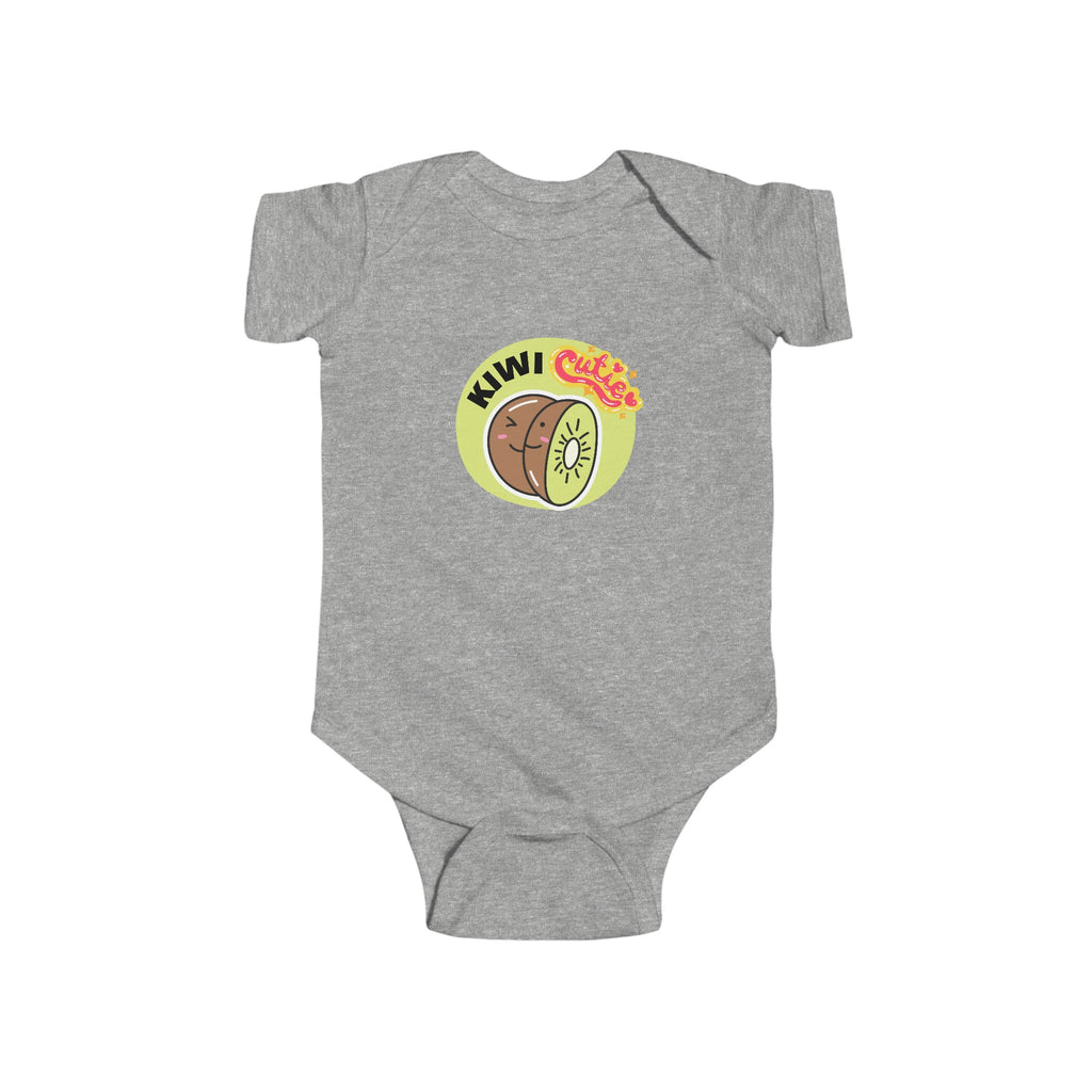 Kiwi Cutie Baby Onesie Gray