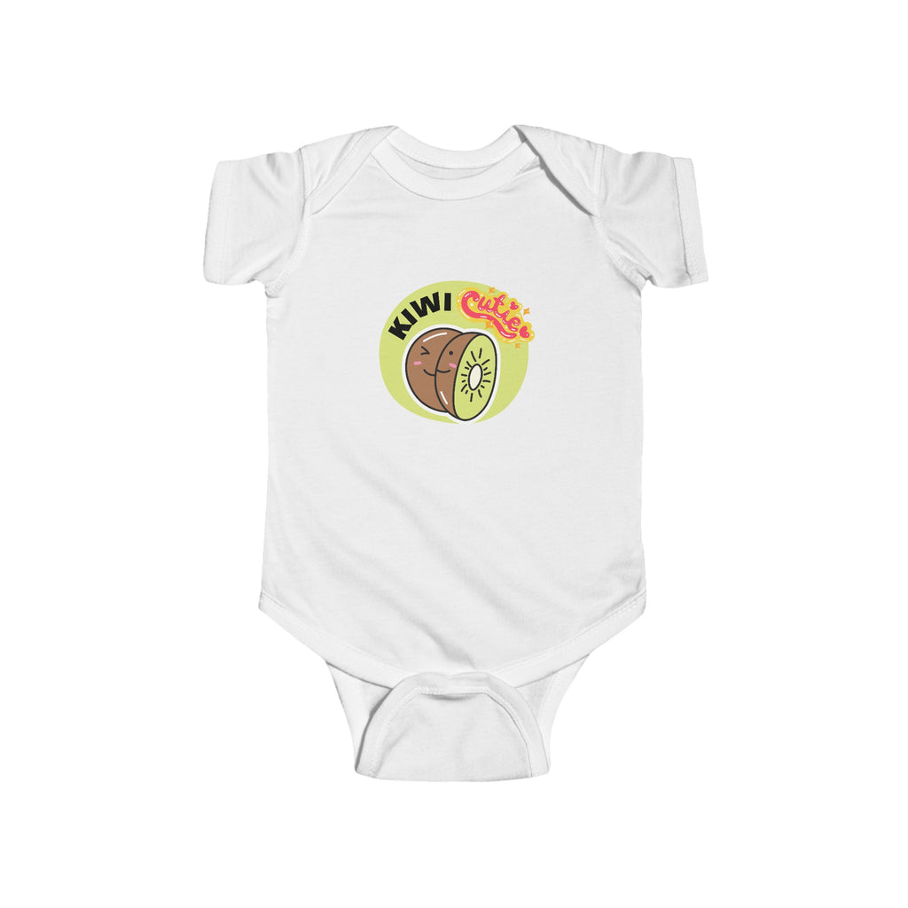 Kiwi Cutie Baby Onesie White