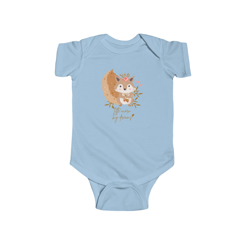 Little Acorn Big Dreams Baby Onesie Blue