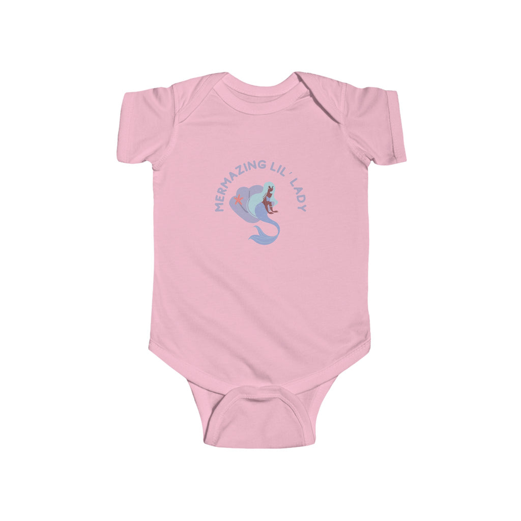 Mermazing Lil' Lady Baby Onesie Pink