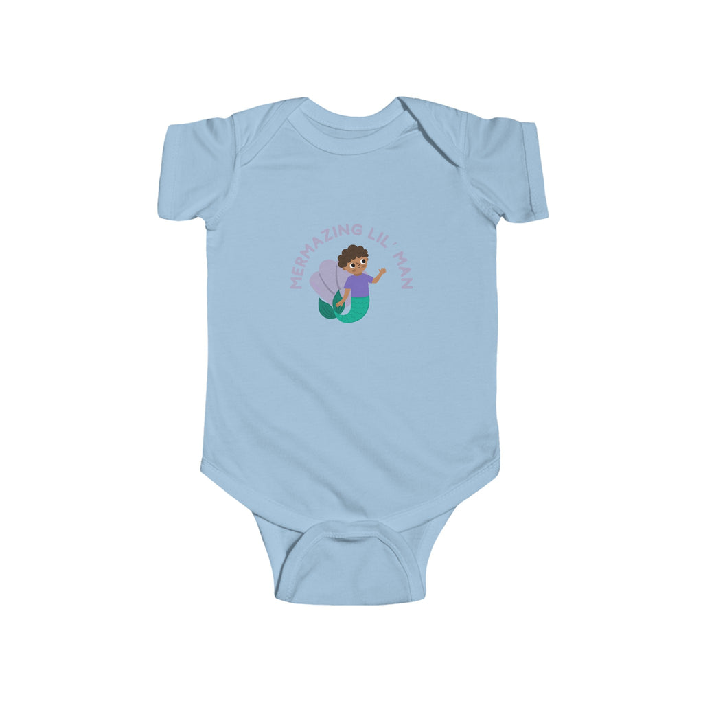 Mermazing Lil' Man Baby Onesie Blue