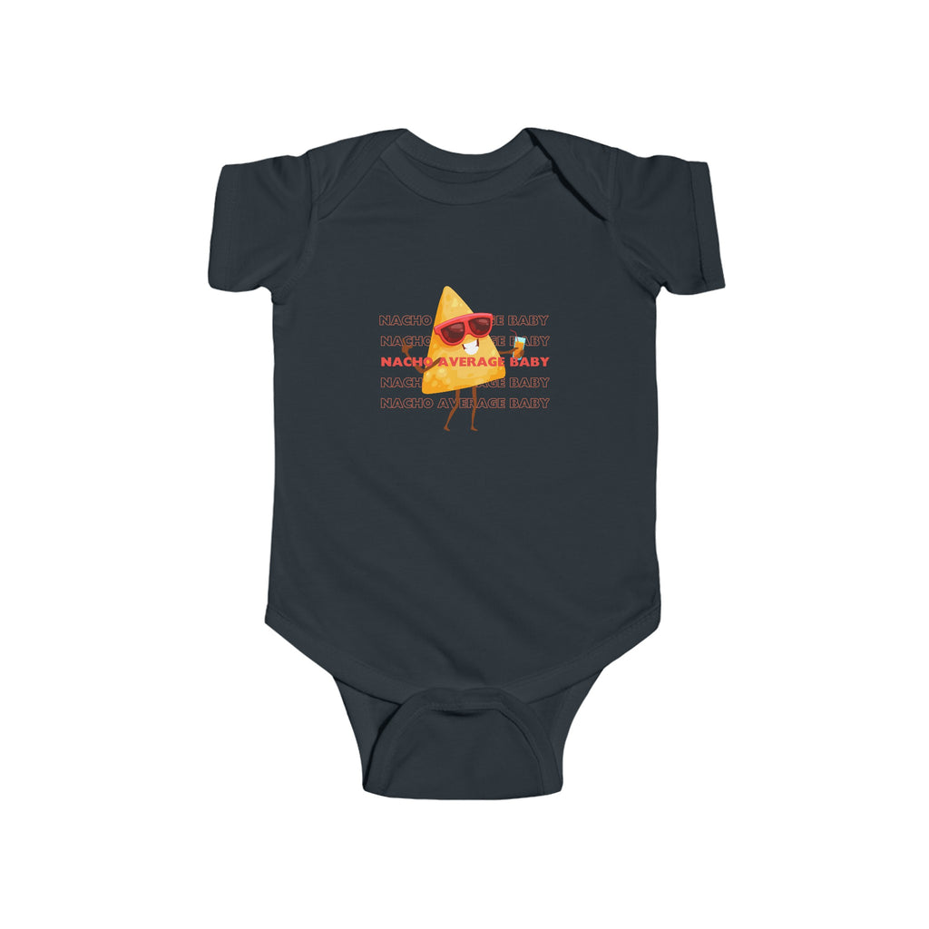 Nacho Average Baby Onesie Black