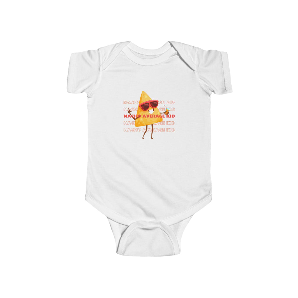 Nacho Average Kid Onesie White