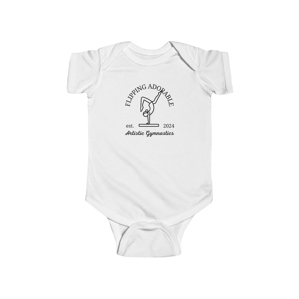 Olympics Artistic Gymnastics Baby Onesie White