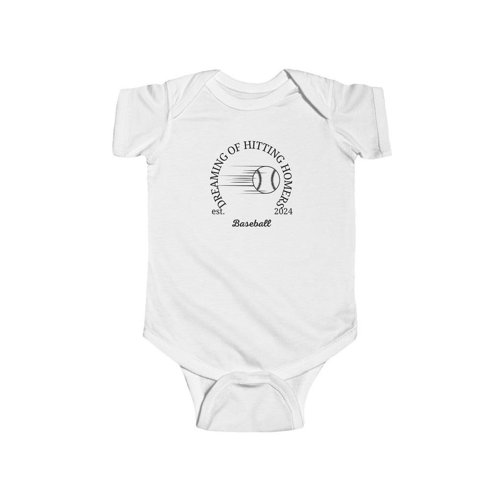 Olympics Baseball Baby Onesie White