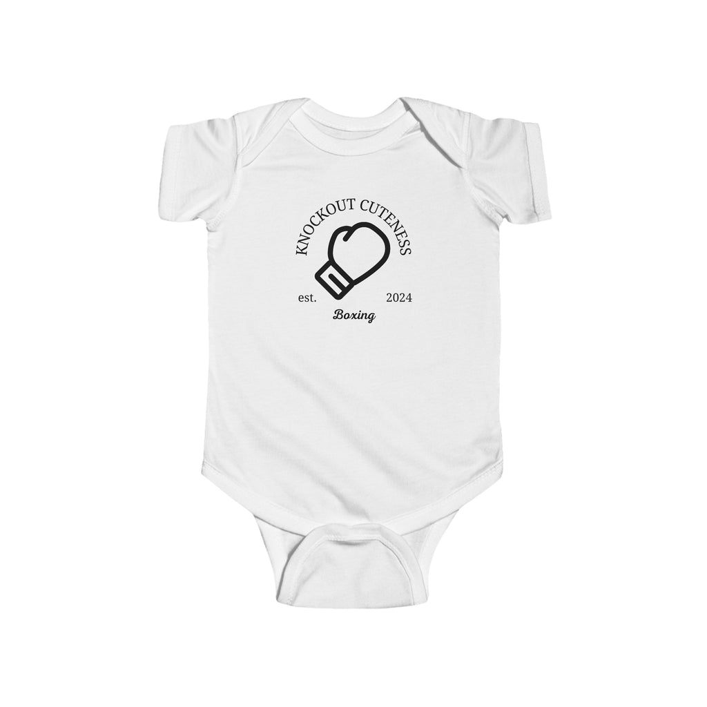 Olympics Boxing Baby Onesie White