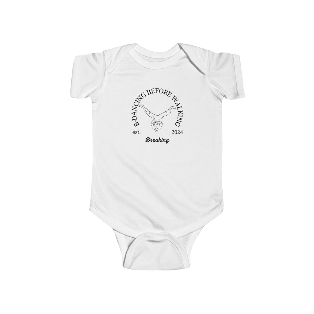 Olympics Breaking Baby Onesie White