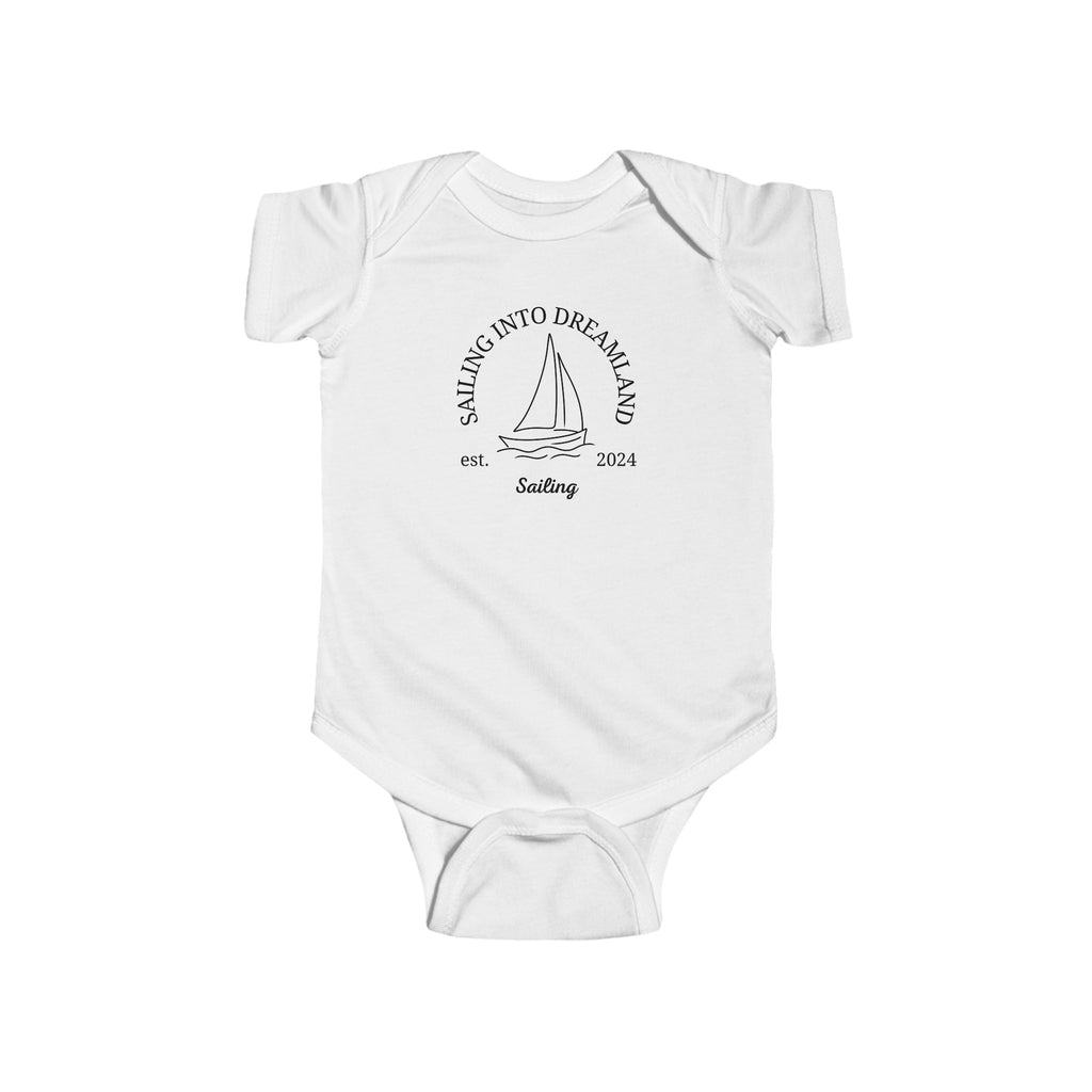 Olympics Sailing Baby Onesie White