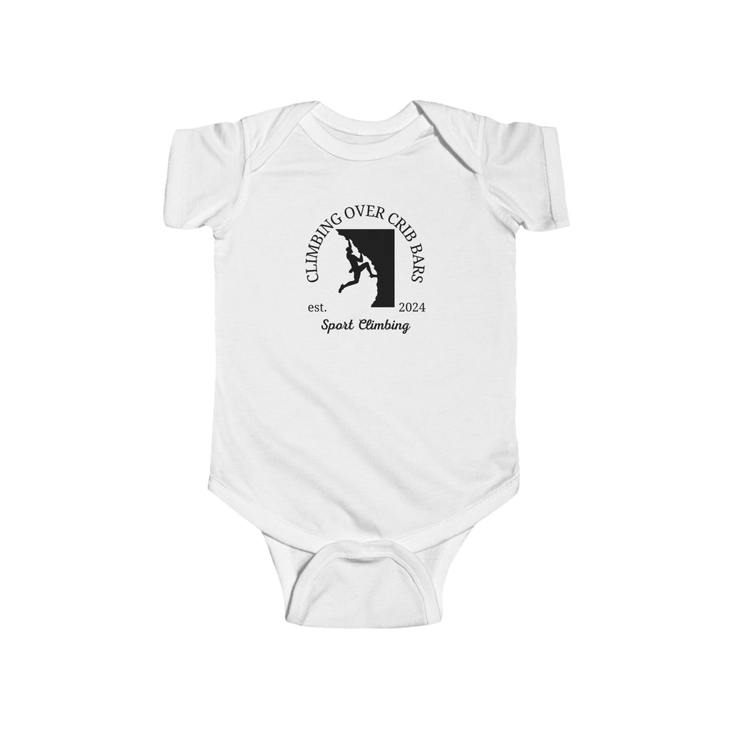 Olympics Sport Climbing Baby Onesie White