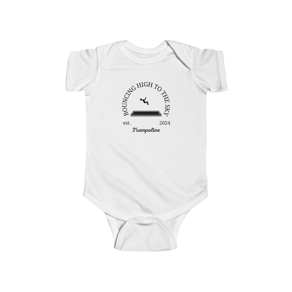 Olympics Trampoline Baby Onesie White