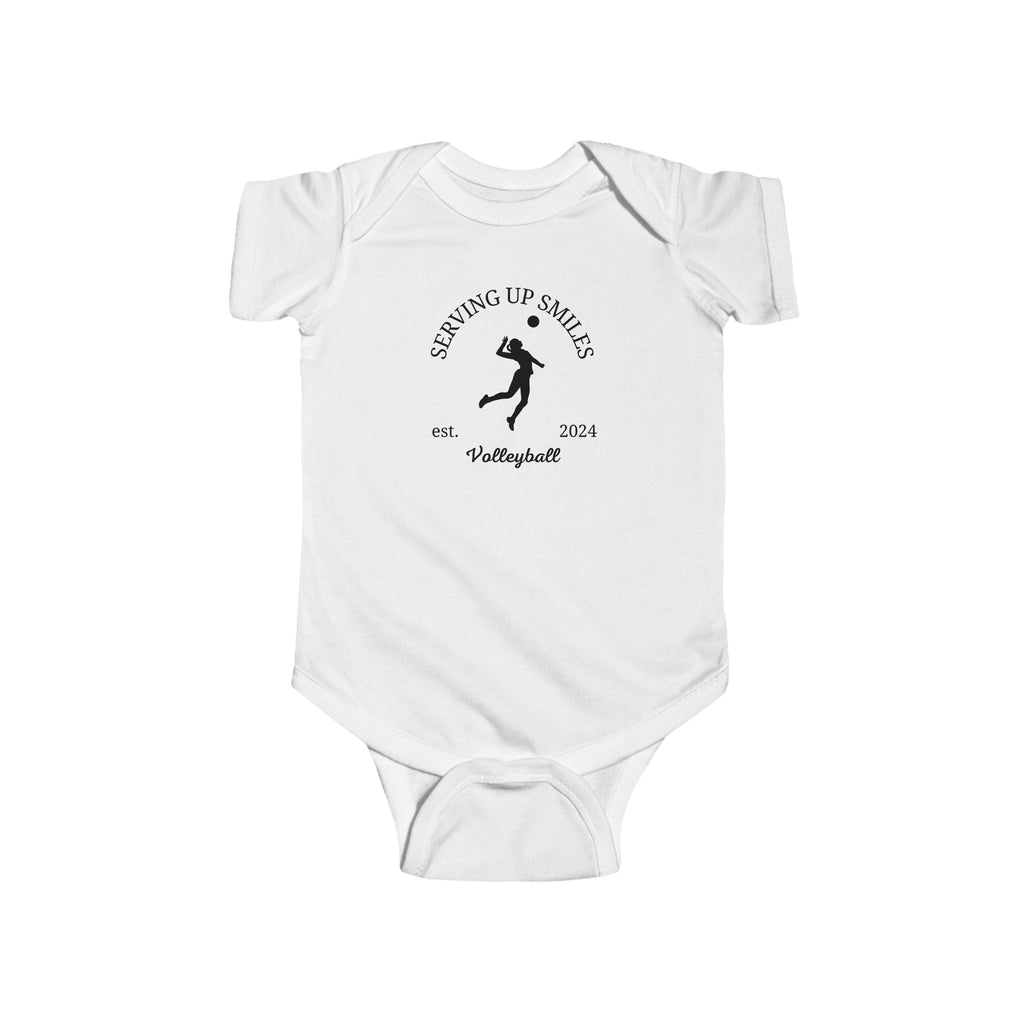 Olympics Volleyball Baby Onesie White