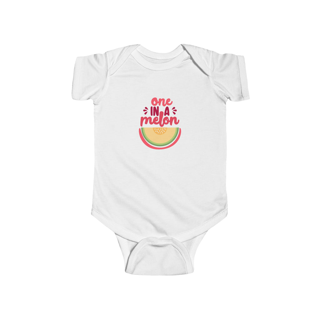 One in a Melon Baby Onesie White