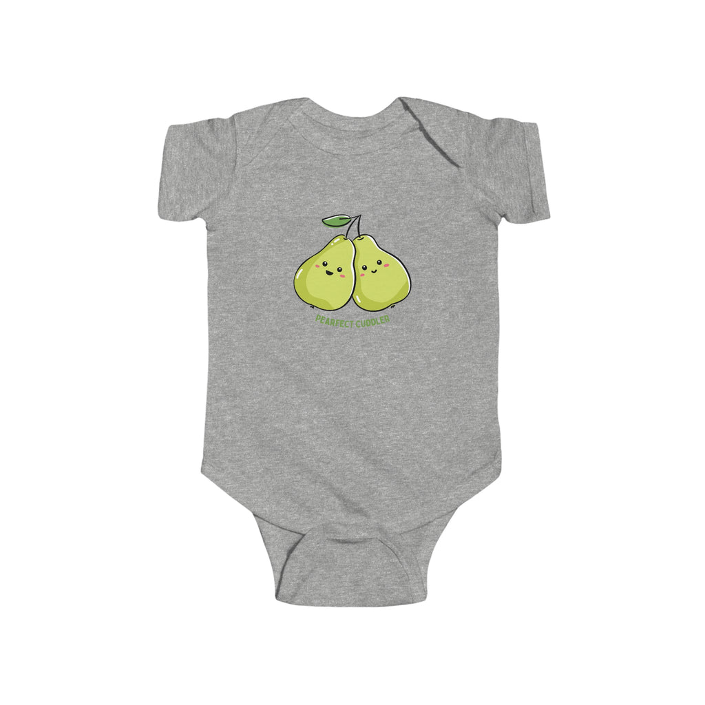 Pearfect Cuddler Baby Onesie Gray