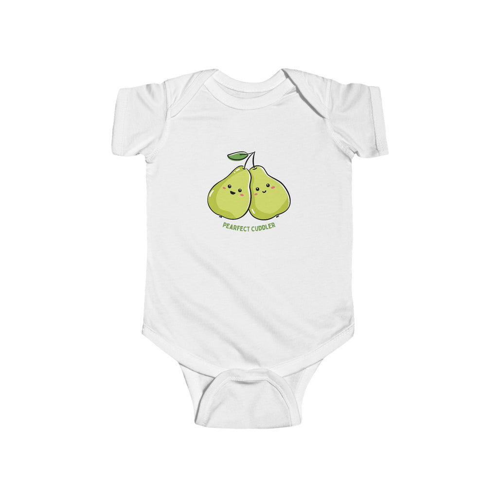 Pearfect Cuddler Baby Onesie White