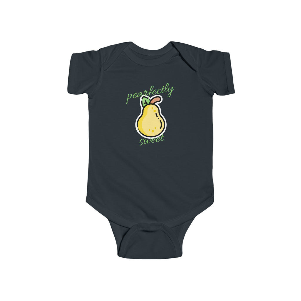 Pearfectly Sweet Baby Onesie Black