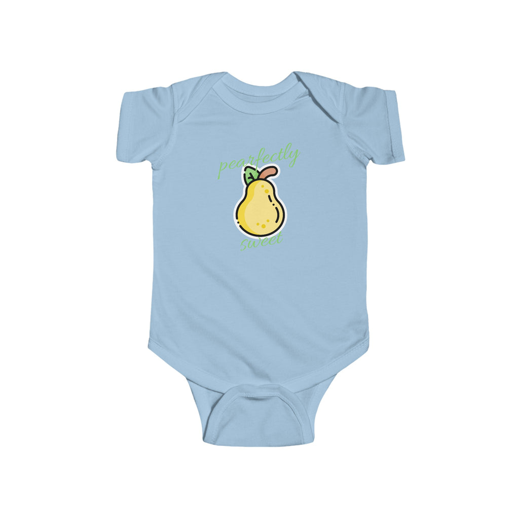 Pearfectly Sweet Baby Onesie Blue