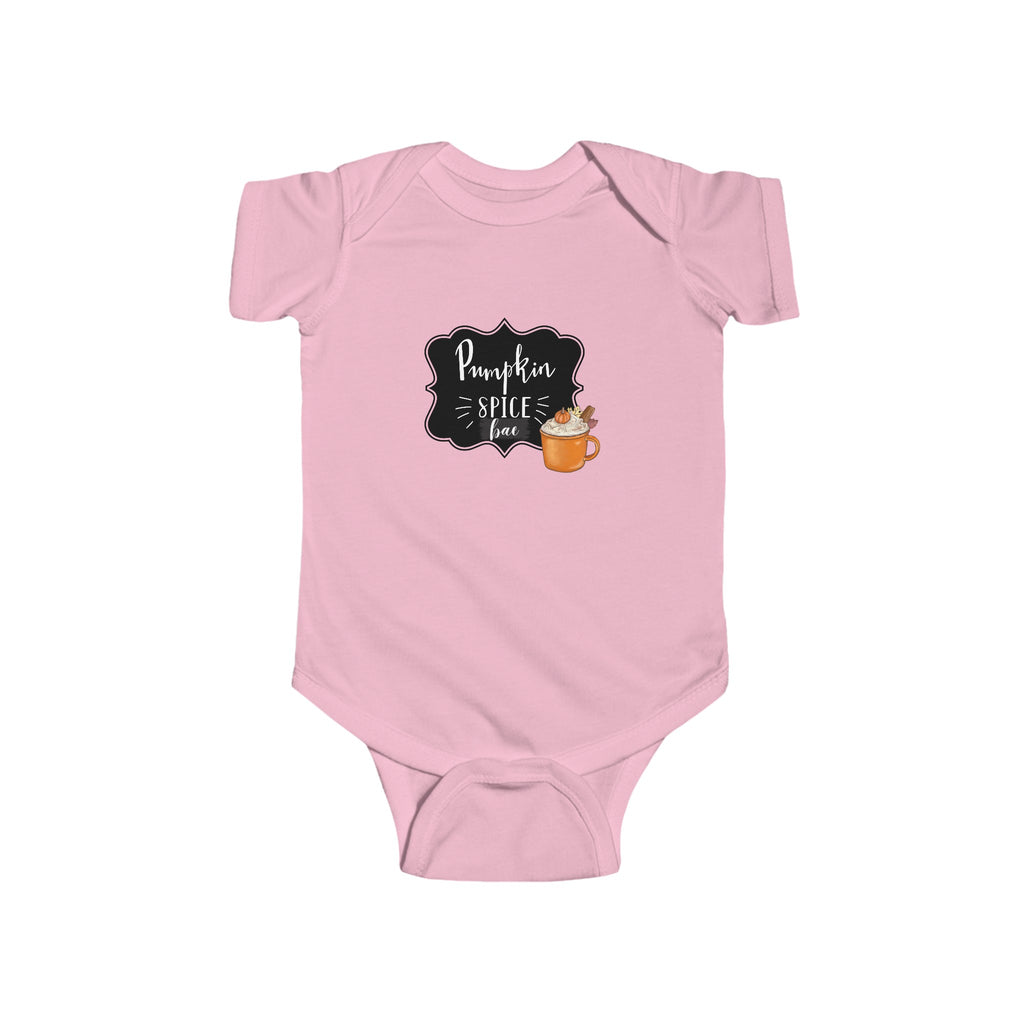 Pumpkin Spice Bae Baby Onesie Pink