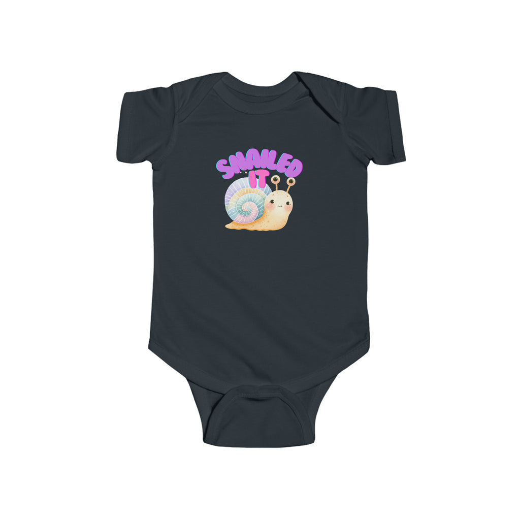 Snailed It Baby Onesie Black