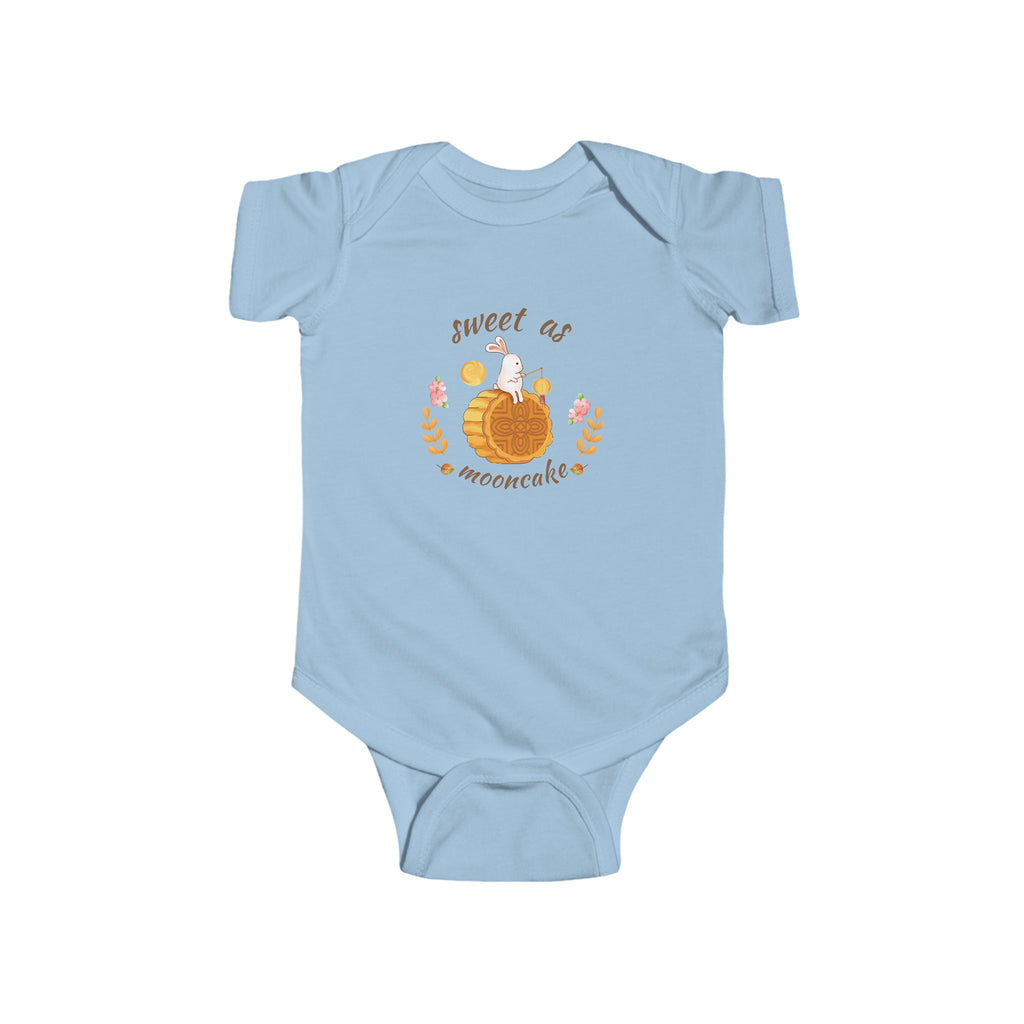 Sweet as Mooncake Baby Onesie Blue