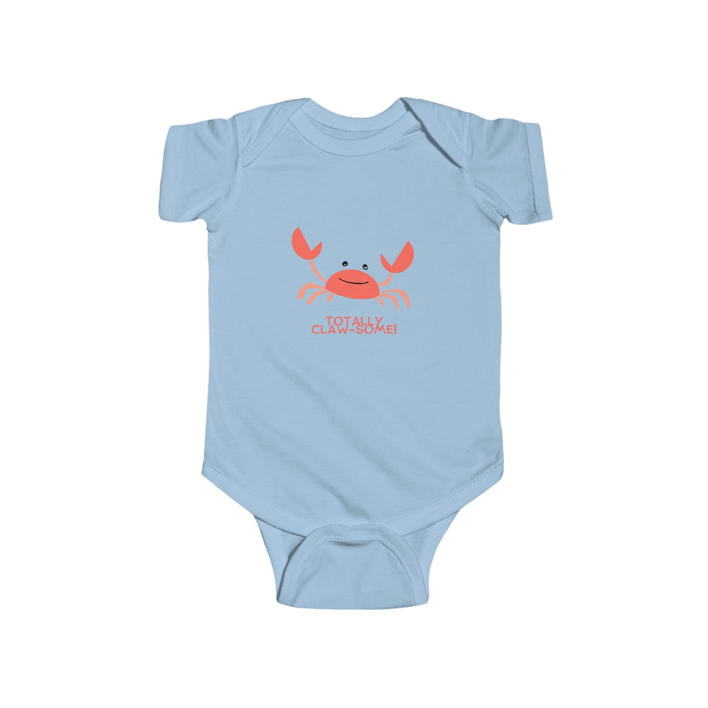 Totally Claw-Some Crab Baby Onesie Blue