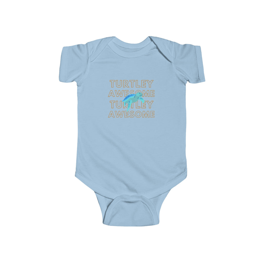 Turtley Awesome Baby Onesie Blue