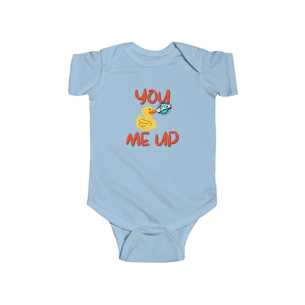 You Quack Me Up Baby Onesie Blue